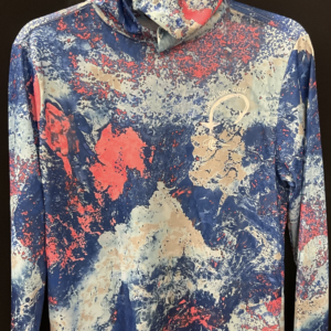 Multi color unisex fishing shirt with hood
