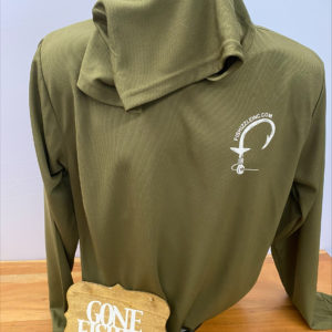 Army green unisex with hood fishing shirt